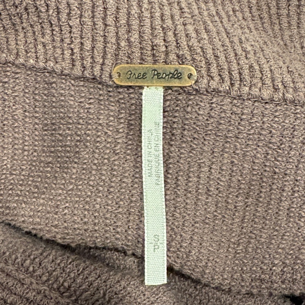 Free People Slouchy Ottoman Tunic Sweater ~ Small ~ Nutmeg - Picture 11 of 13